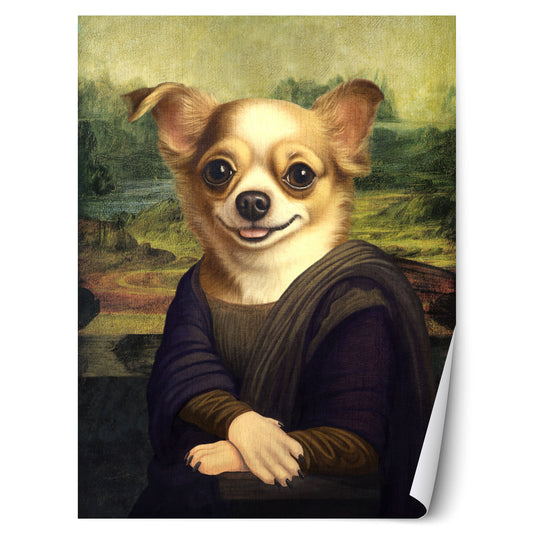 Mona Lisa Chihuahua Poster