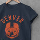 Denver Football French Bulldog T-Shirt