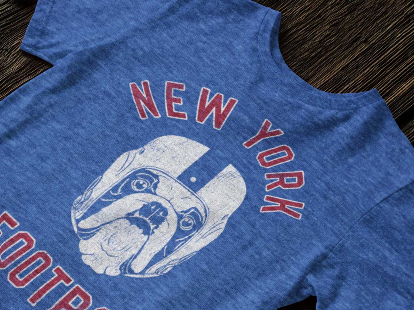 New York Football English Bulldog T-Shirt