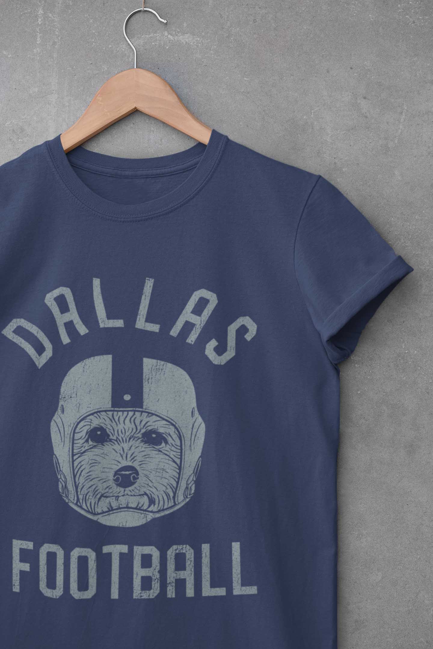 Dallas Football Poodle T-Shirt
