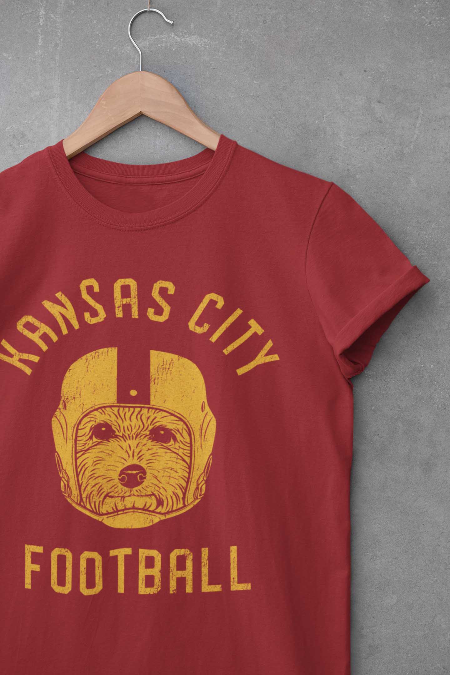 Kansas City Football Poodle T-Shirt
