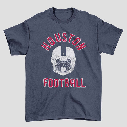 Houston Football Pug T-Shirt