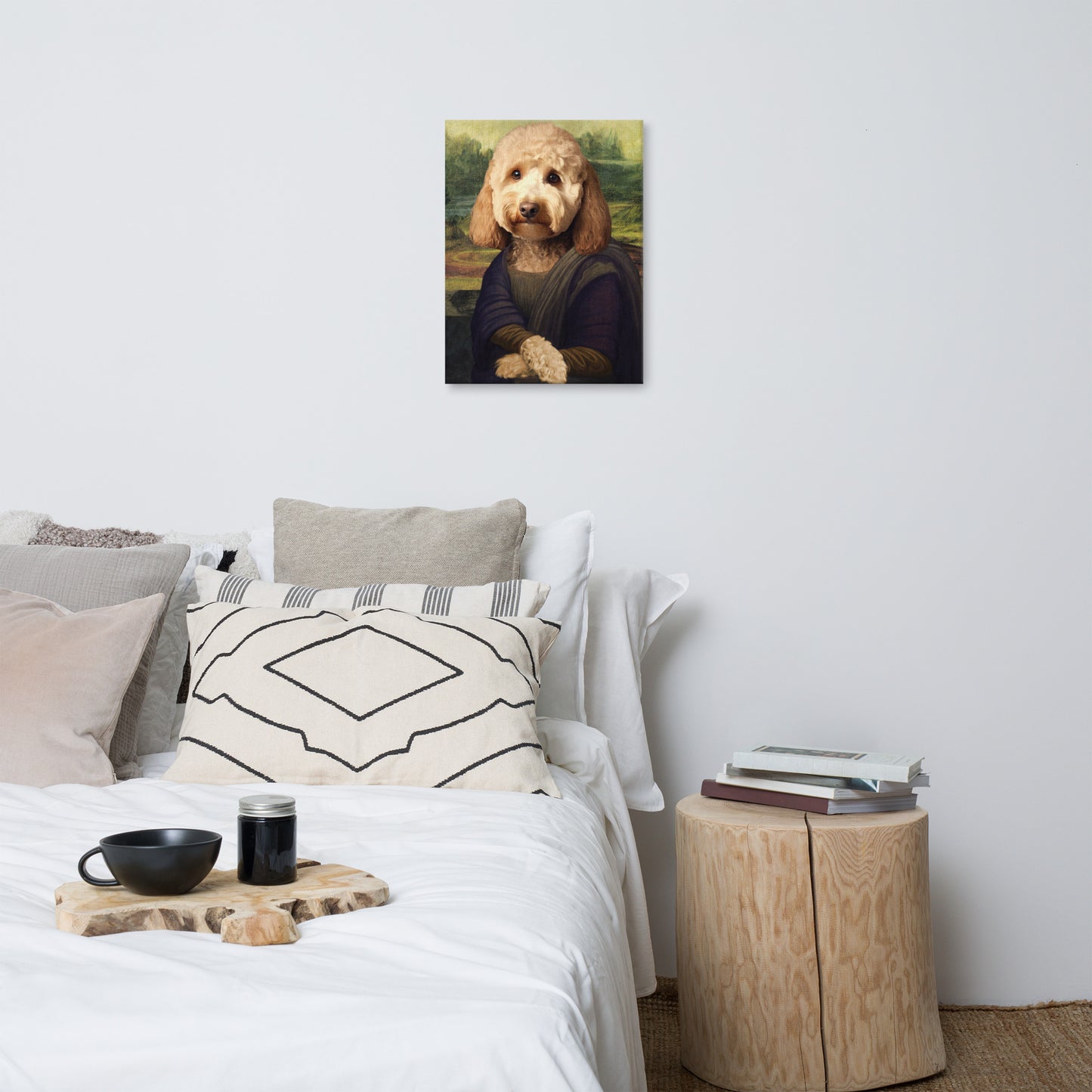 Mona Lisa Poodle Canvas