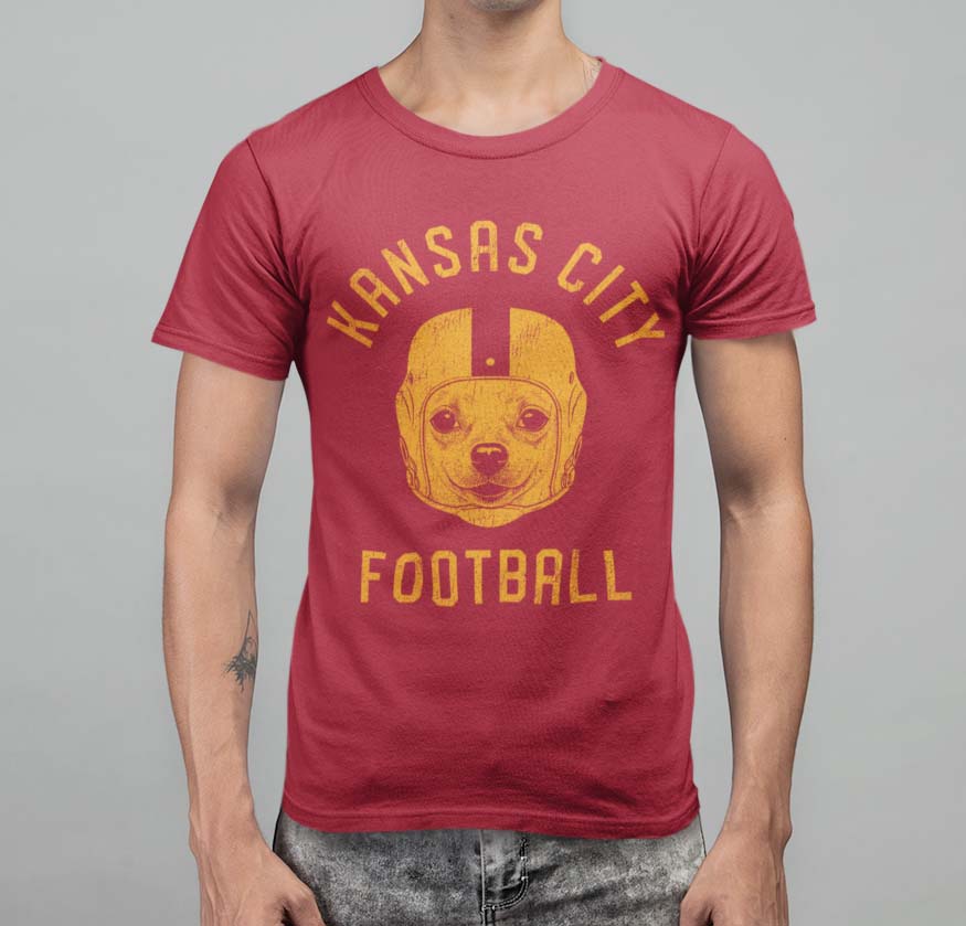 Kansas City Football Chihuahua T-Shirt