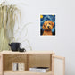 Starry Night Poodle Framed Poster