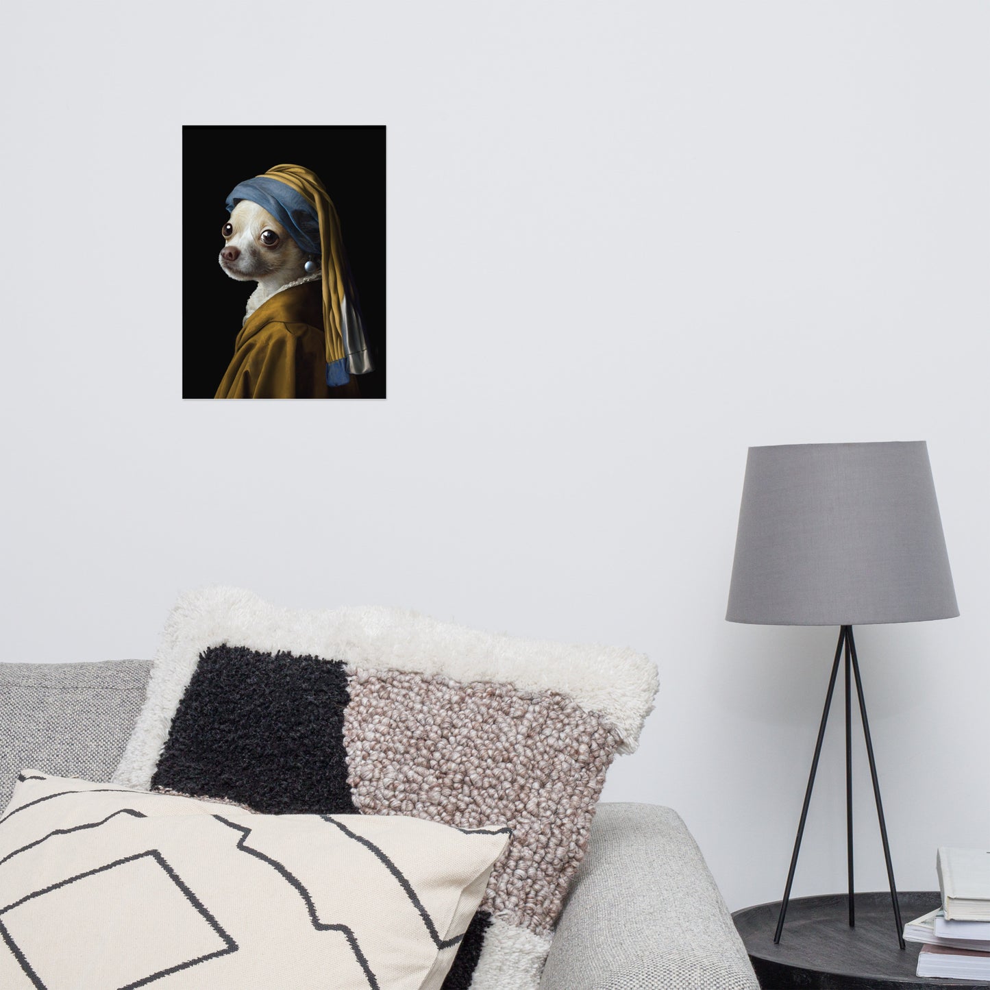 Girl with a Pearl Earring Chihuahua Poster