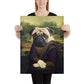 Mona Lisa Pug Poster
