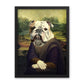 Mona Lisa English Bulldog Framed Poster