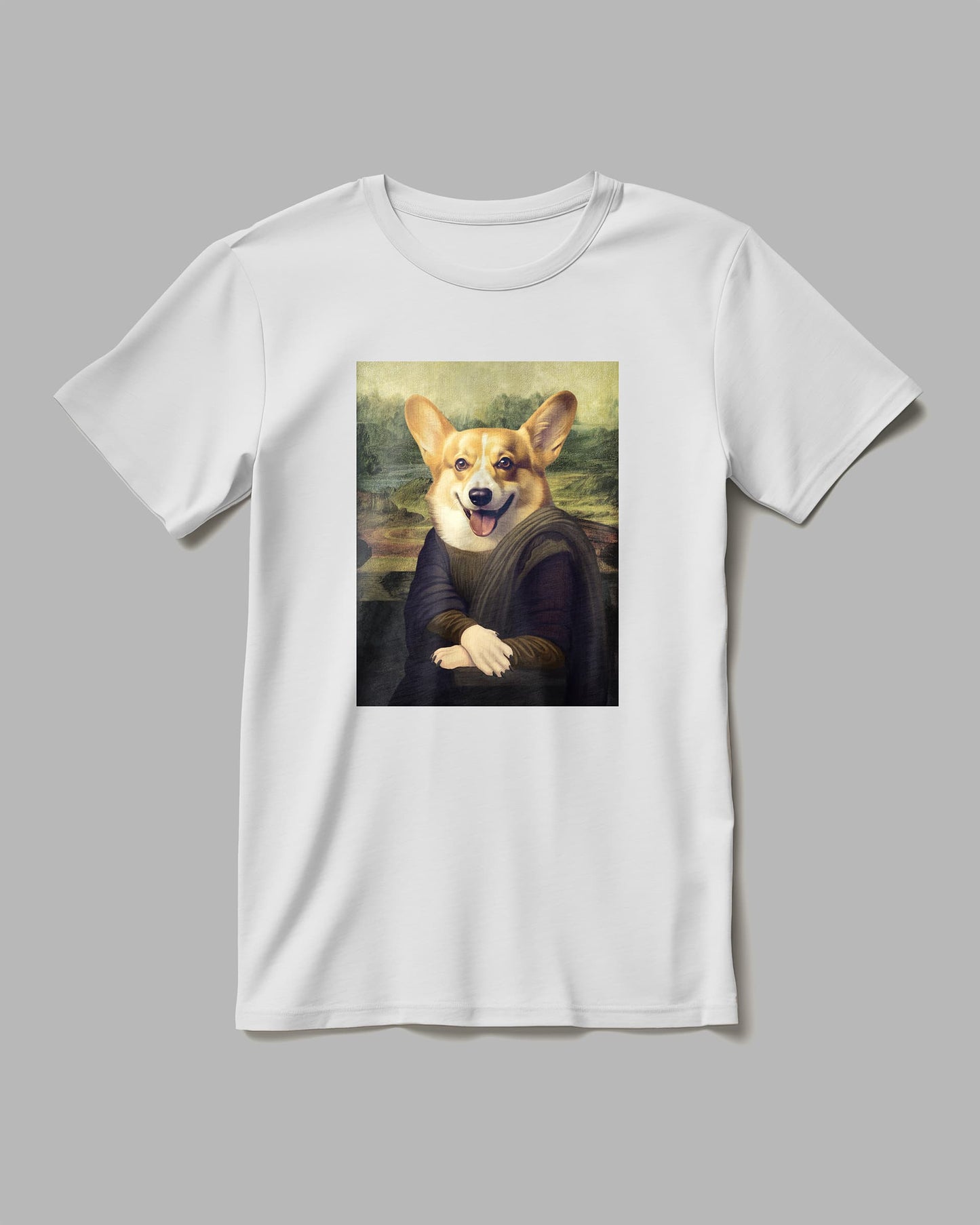 Mona Lisa Corgi T-Shirt