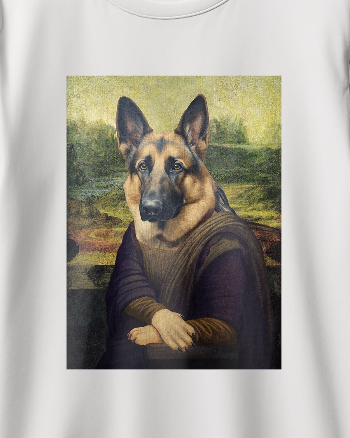 Mona Lisa German Shepherd T-Shirt