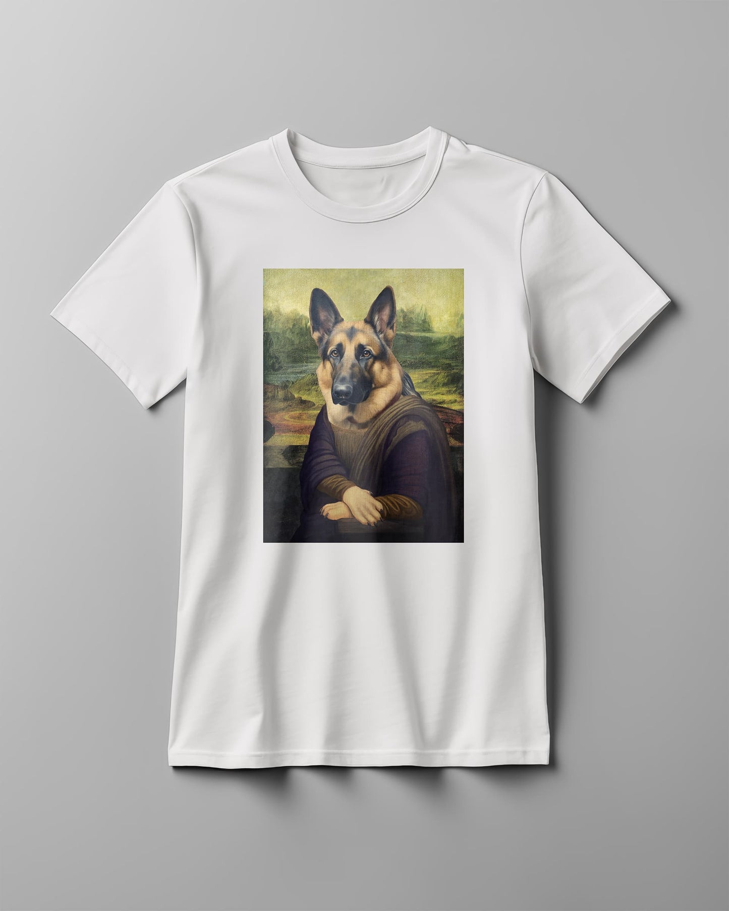 Mona Lisa German Shepherd T-Shirt