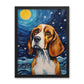 Starry Night Beagle Framed Poster