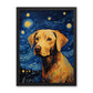 Starry Night Labrador Framed Poster