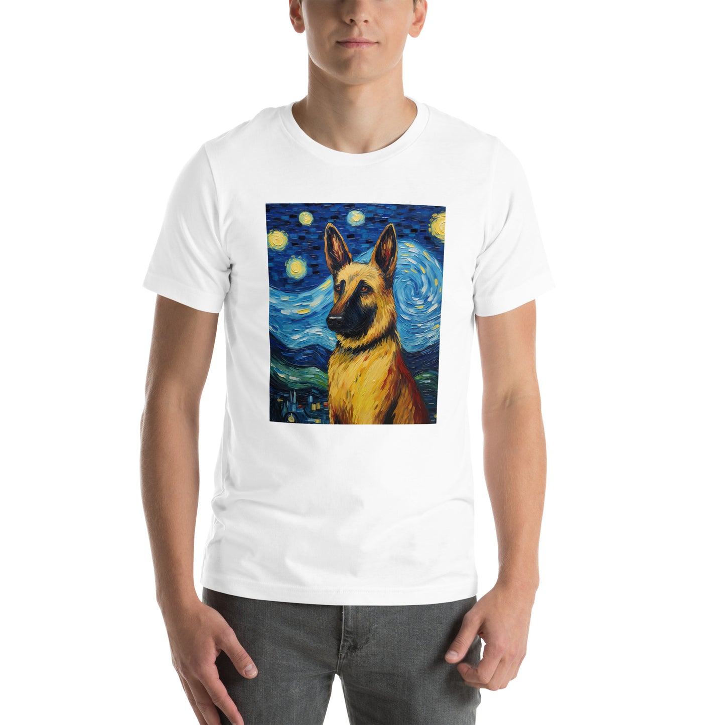 Starry Night German Shepherd T-Shirt