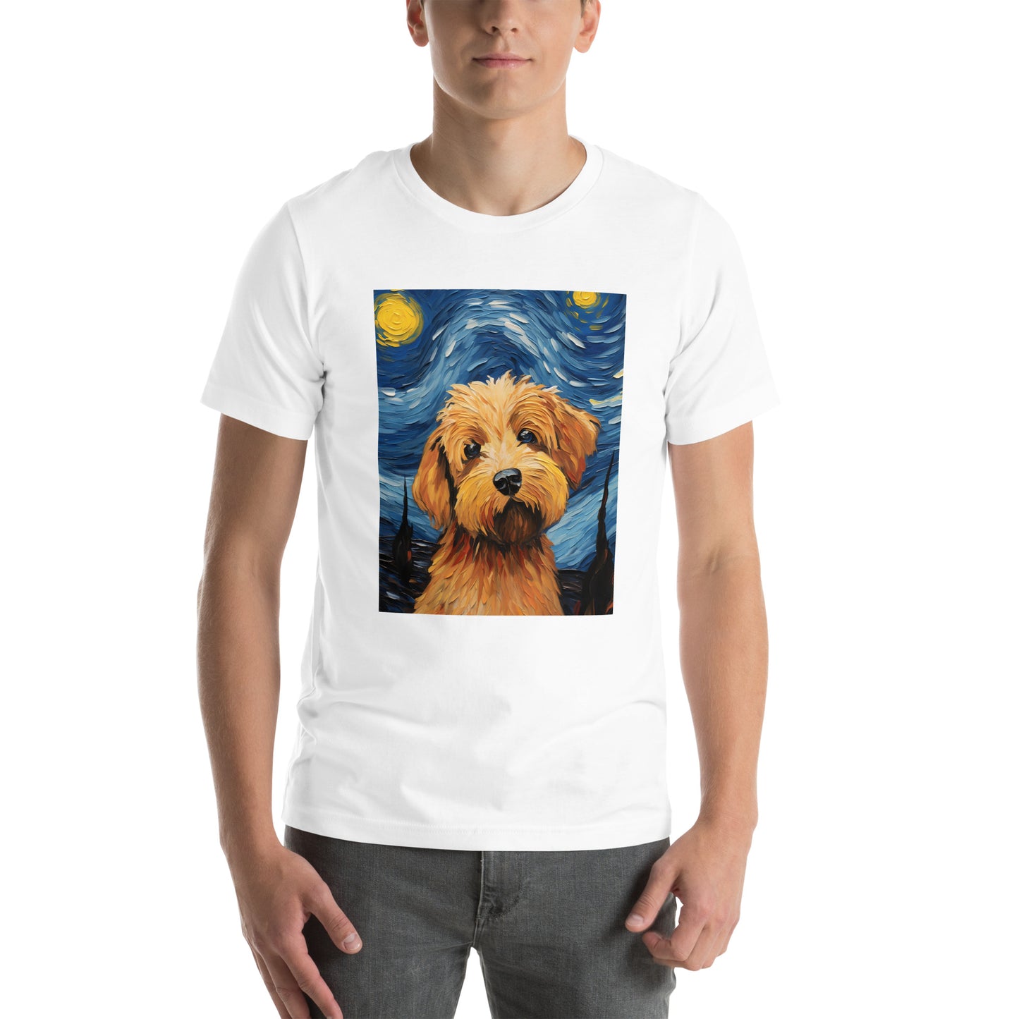 Starry Night Poodle T-Shirt