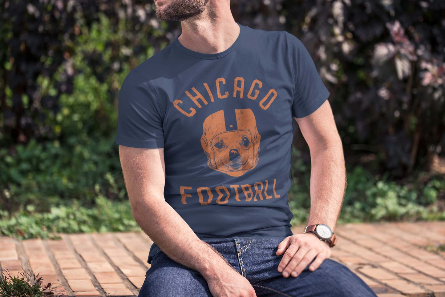 Chicago Football Chihuahua T-Shirt