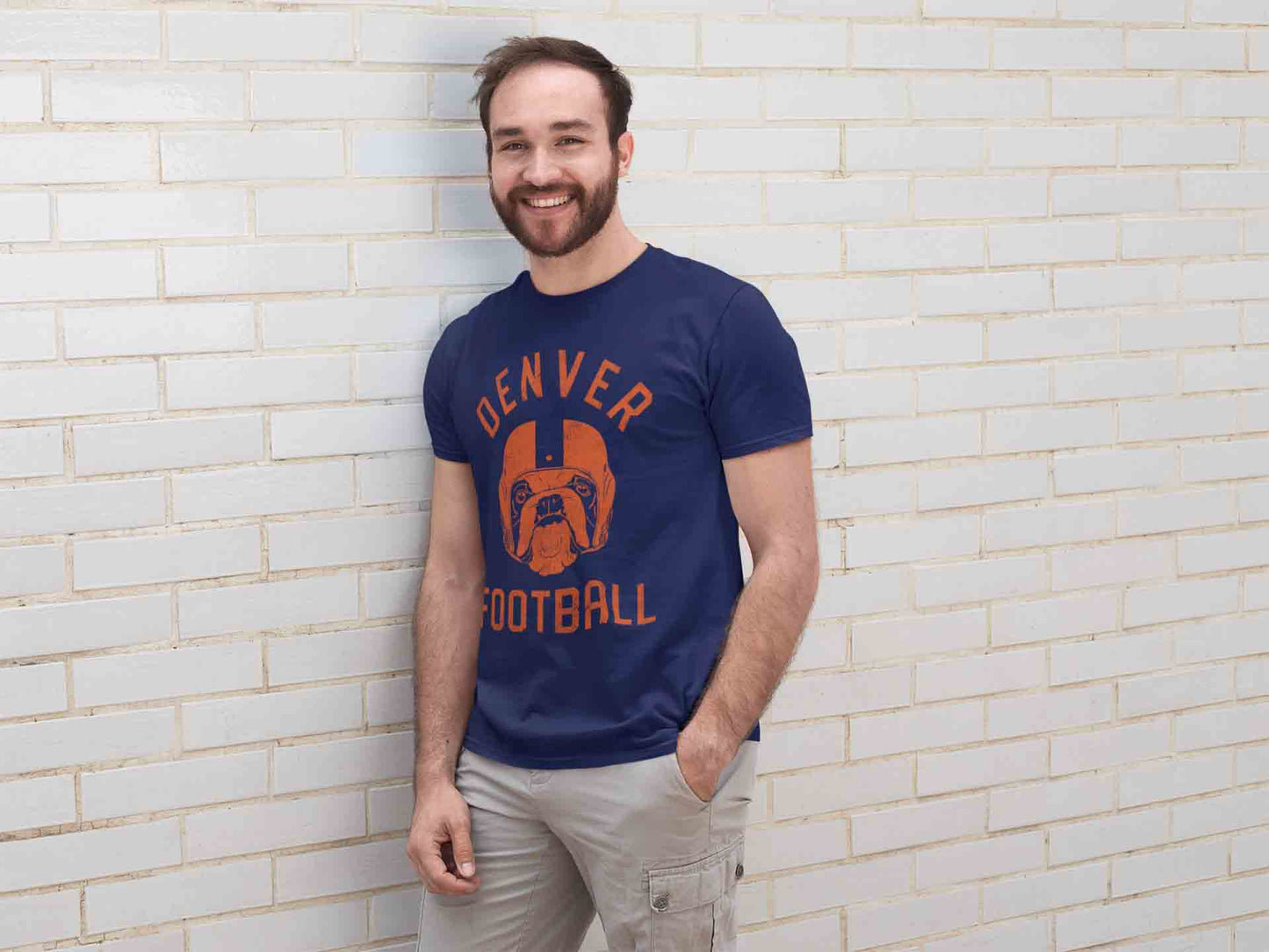 Denver Football English Bulldog T-Shirt