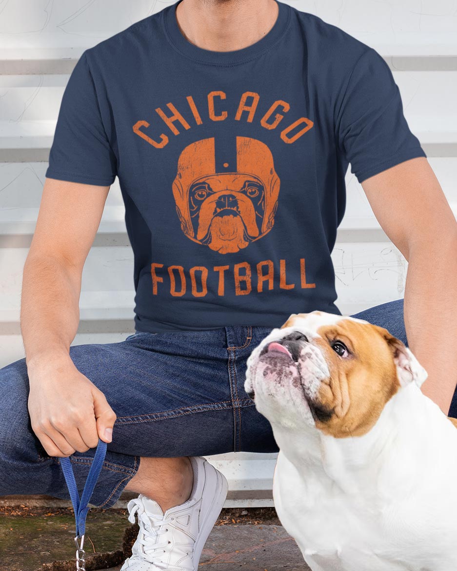 Chicago Football English Bulldog T-Shirt