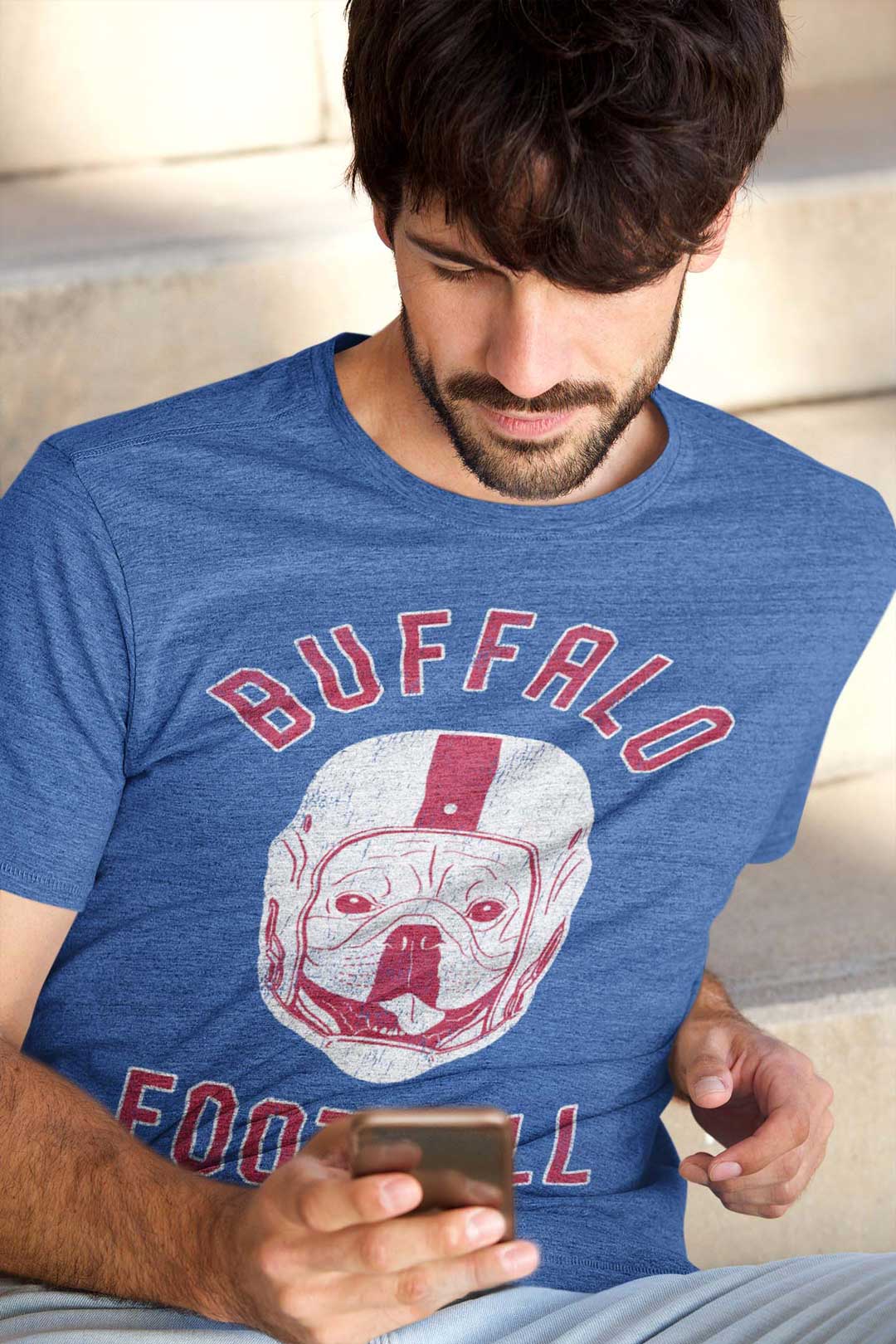 Buffalo Football French Bulldog T-Shirt