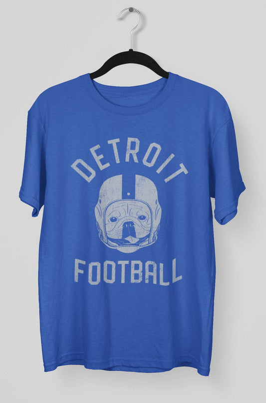 Detroit Football French Bulldog T-Shirt