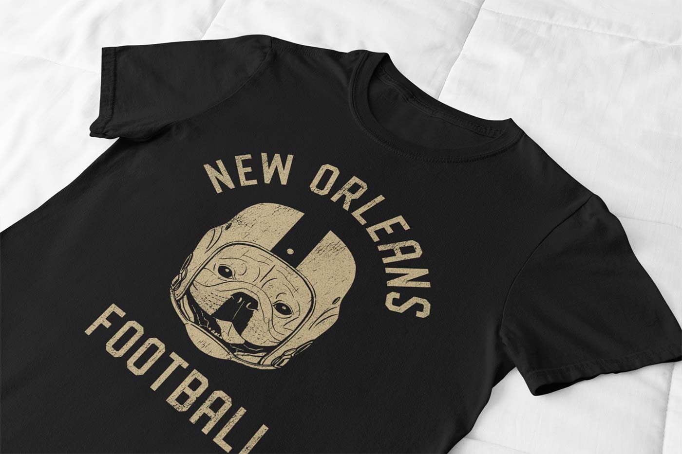 New Orleans Football French Bulldog T-Shirt