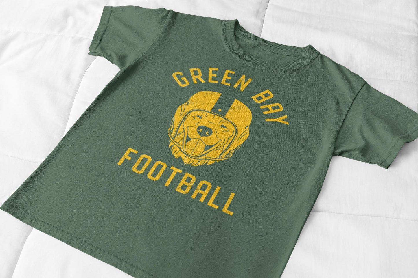 Green Bay Football Golden Retriever T-Shirt