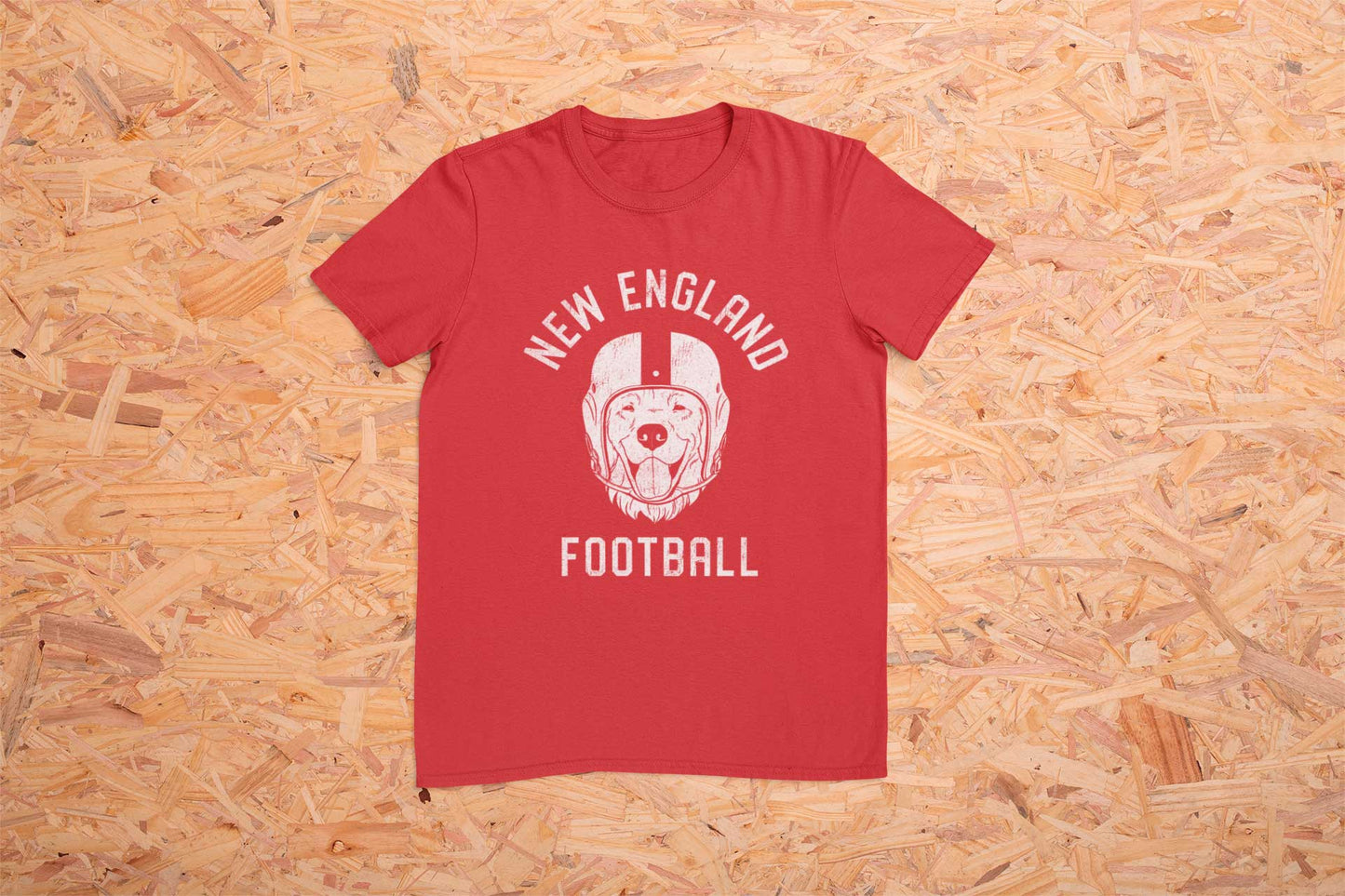 New England Football Golden Retriever T-Shirt