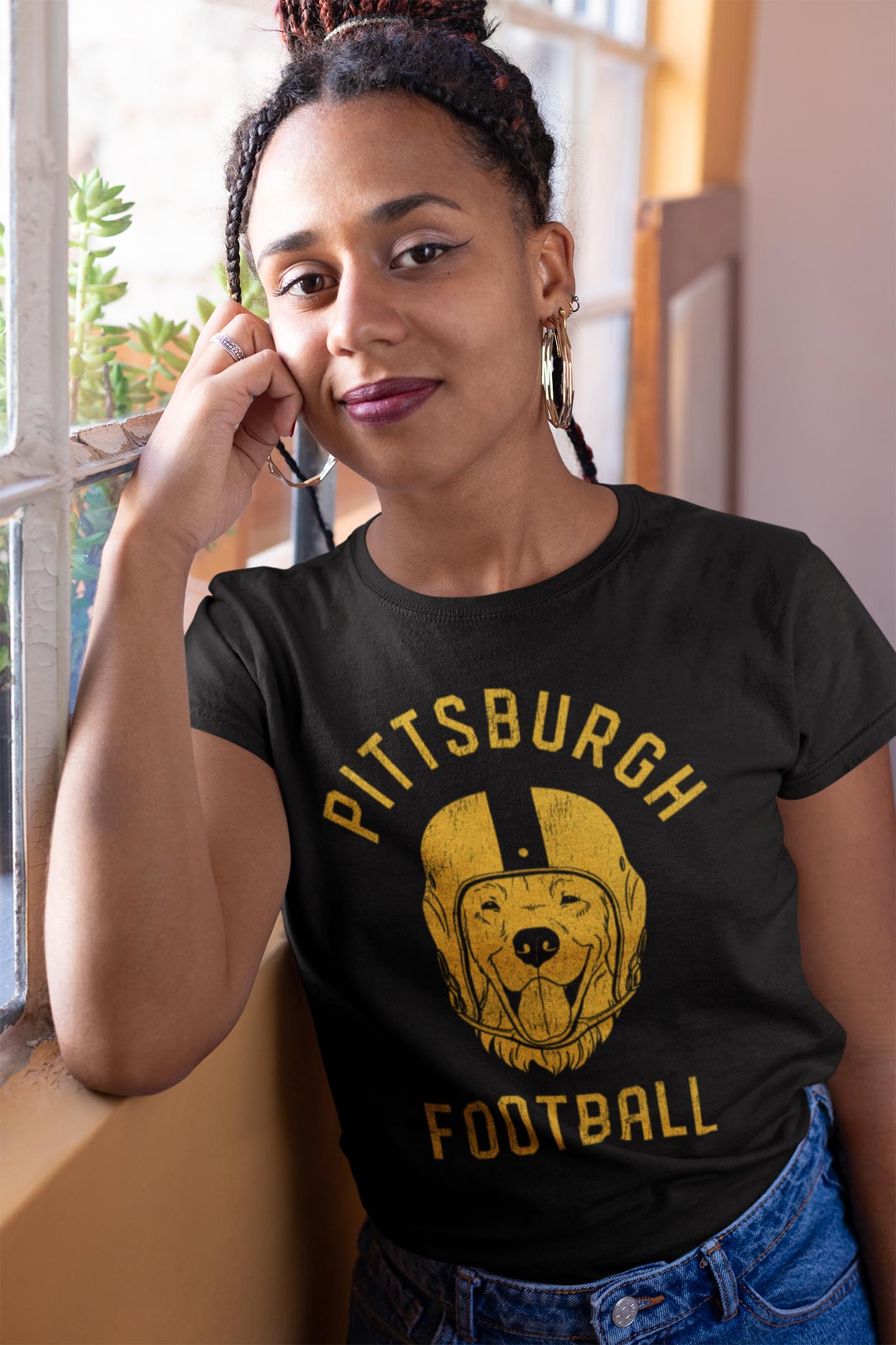 Pittsburgh Football Golden Retriever T-Shirt
