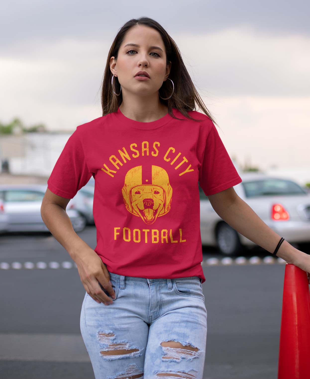 Kansas City Football Labrador T-Shirt