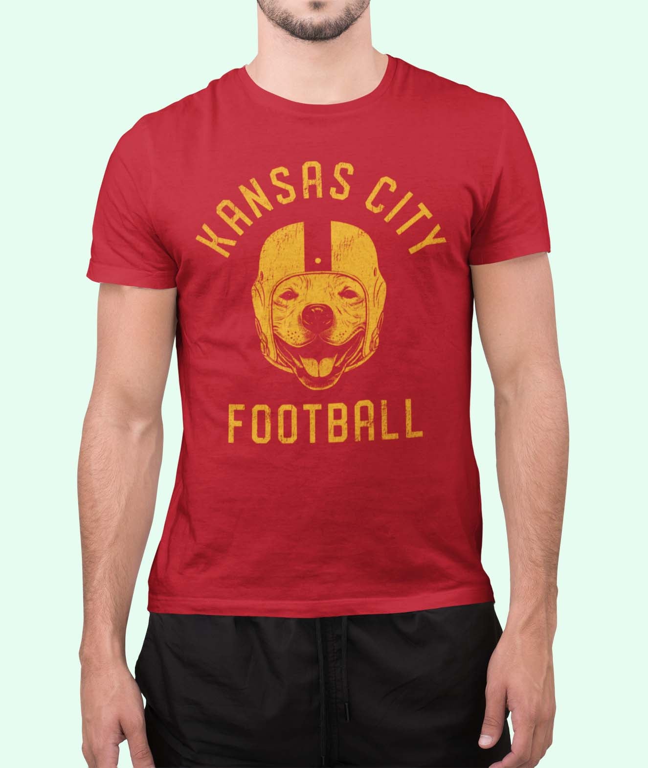 Kansas City Football Pitbull T-Shirt