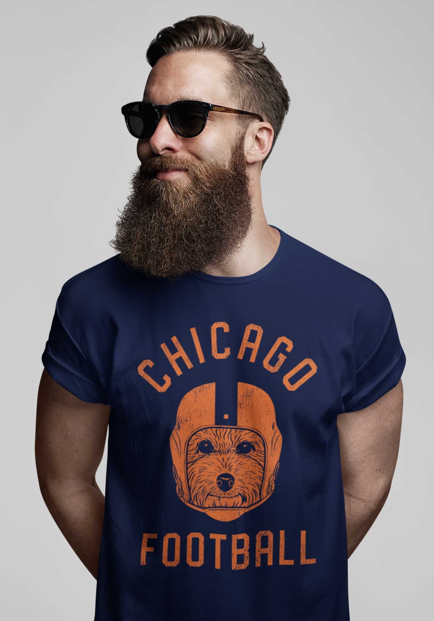 Chicago Football Poodle T-Shirt
