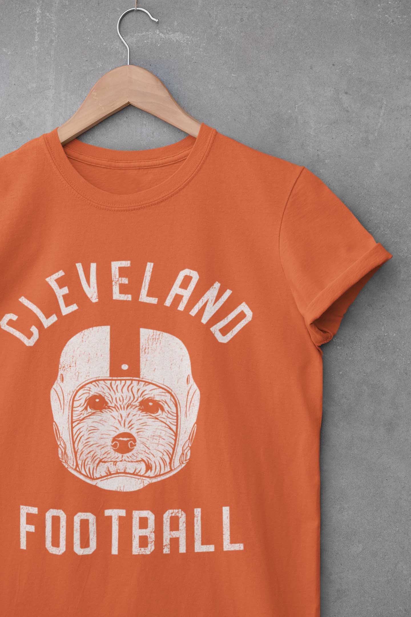 Cleveland Football Poodle T-Shirt
