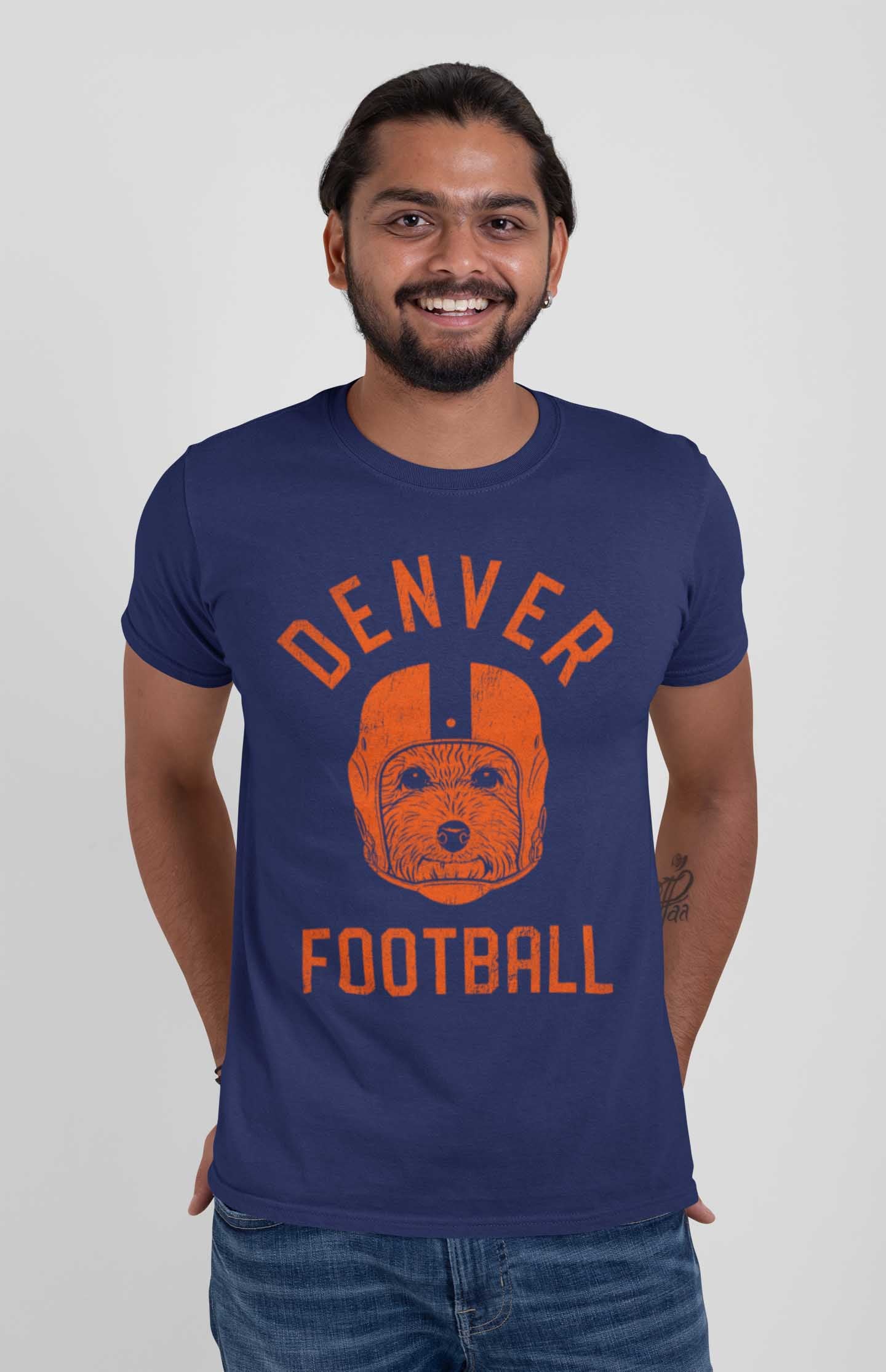 Denver Football Poodle T-Shirt