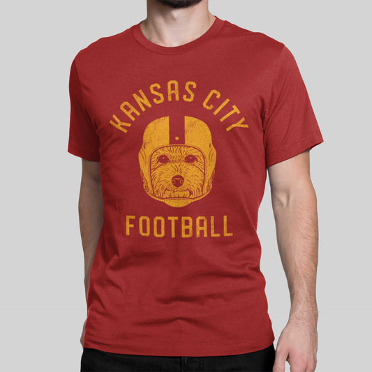 Kansas City Football Poodle T-Shirt
