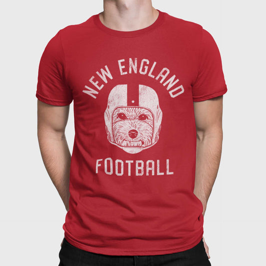 New England Football Poodle T-Shirt