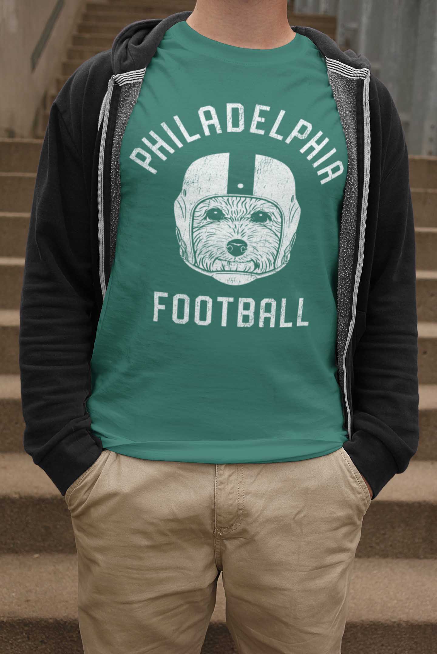 Philadelphia Football Poodle T-Shirt
