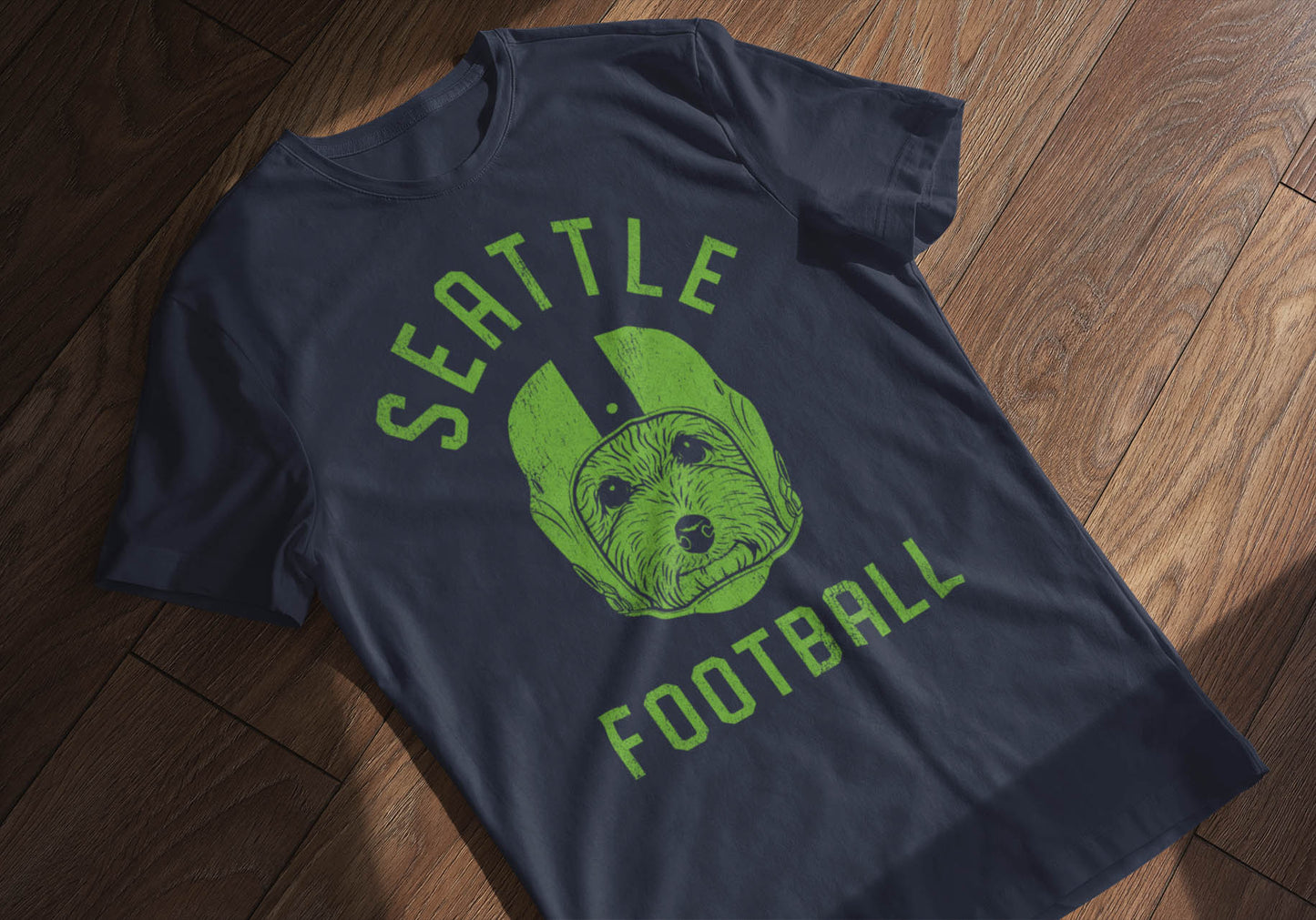 Seattle Football Poodle T-Shirt