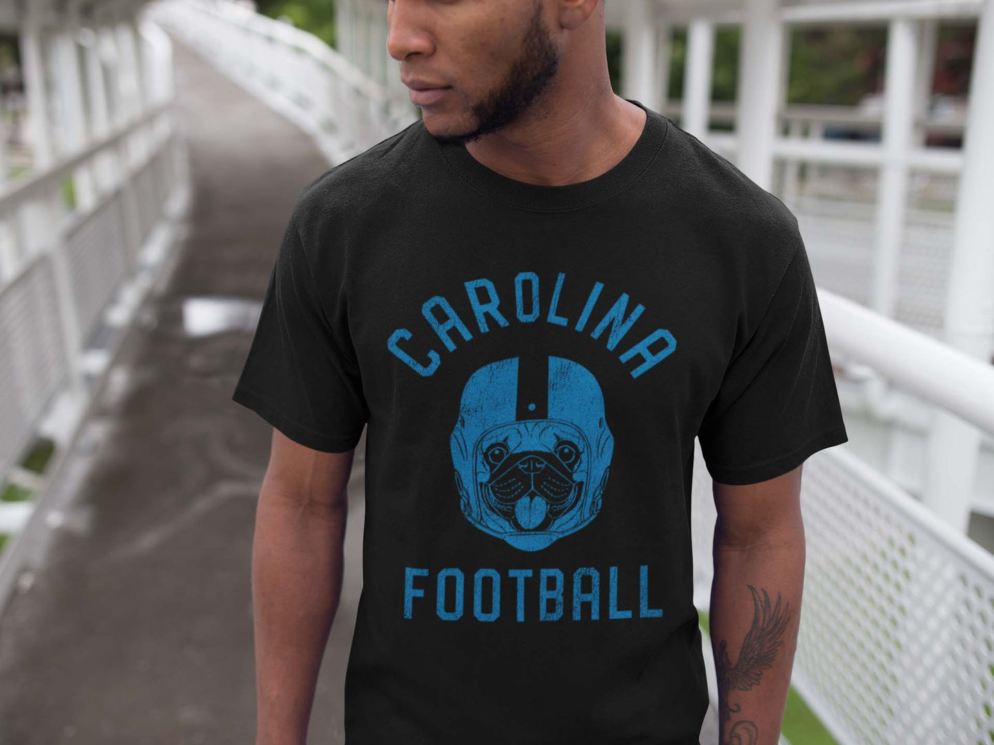 Carolina Football Pug T-Shirt