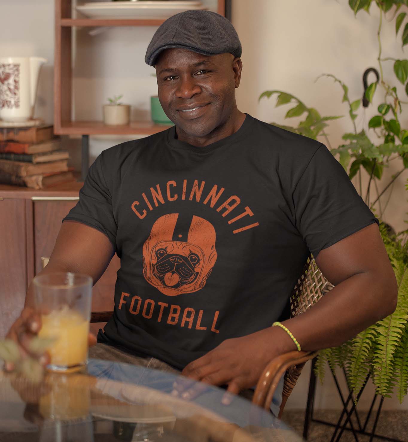 Cincinnati Football Pug T-Shirt