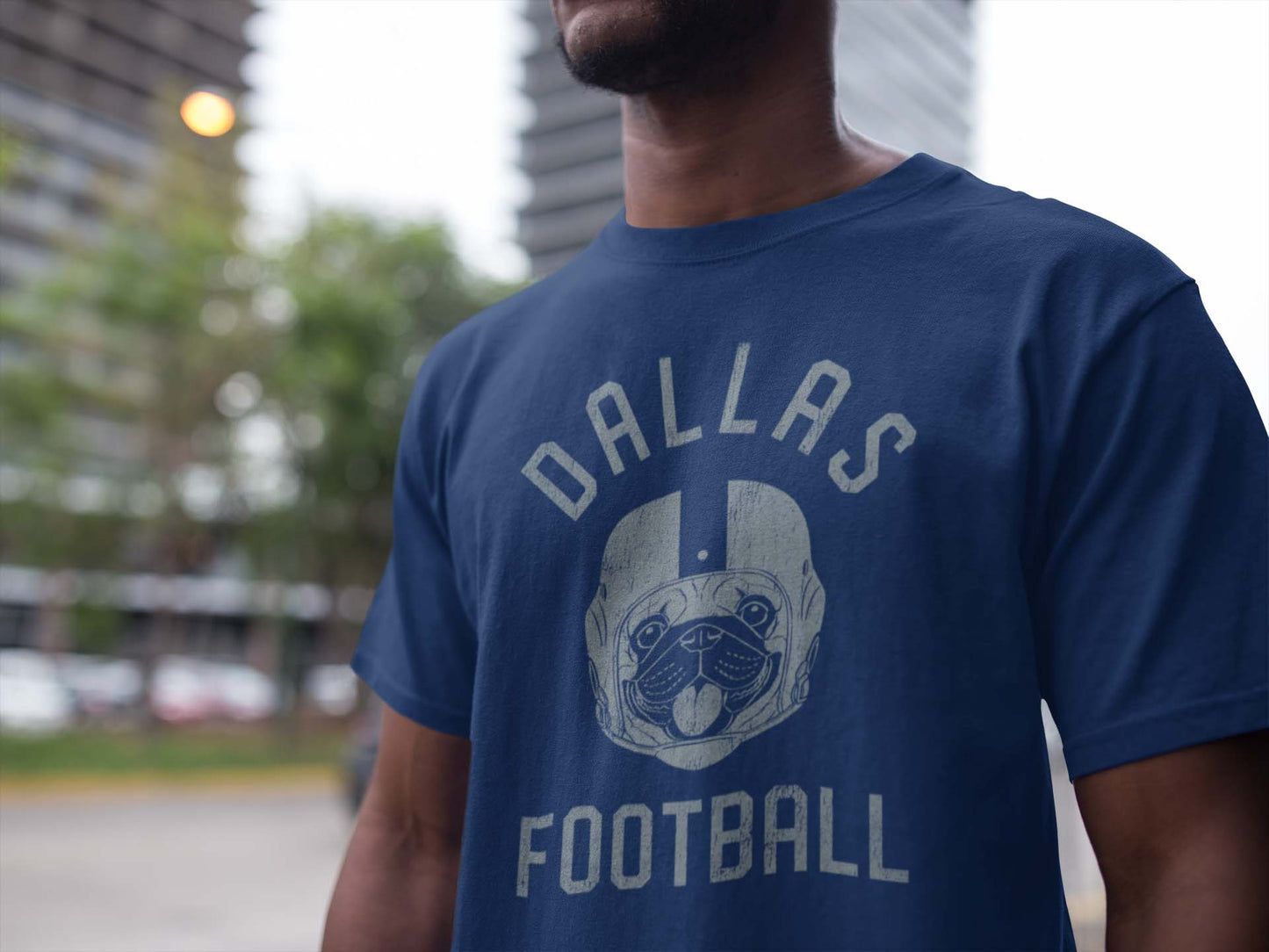 Dallas Football Pug T-Shirt