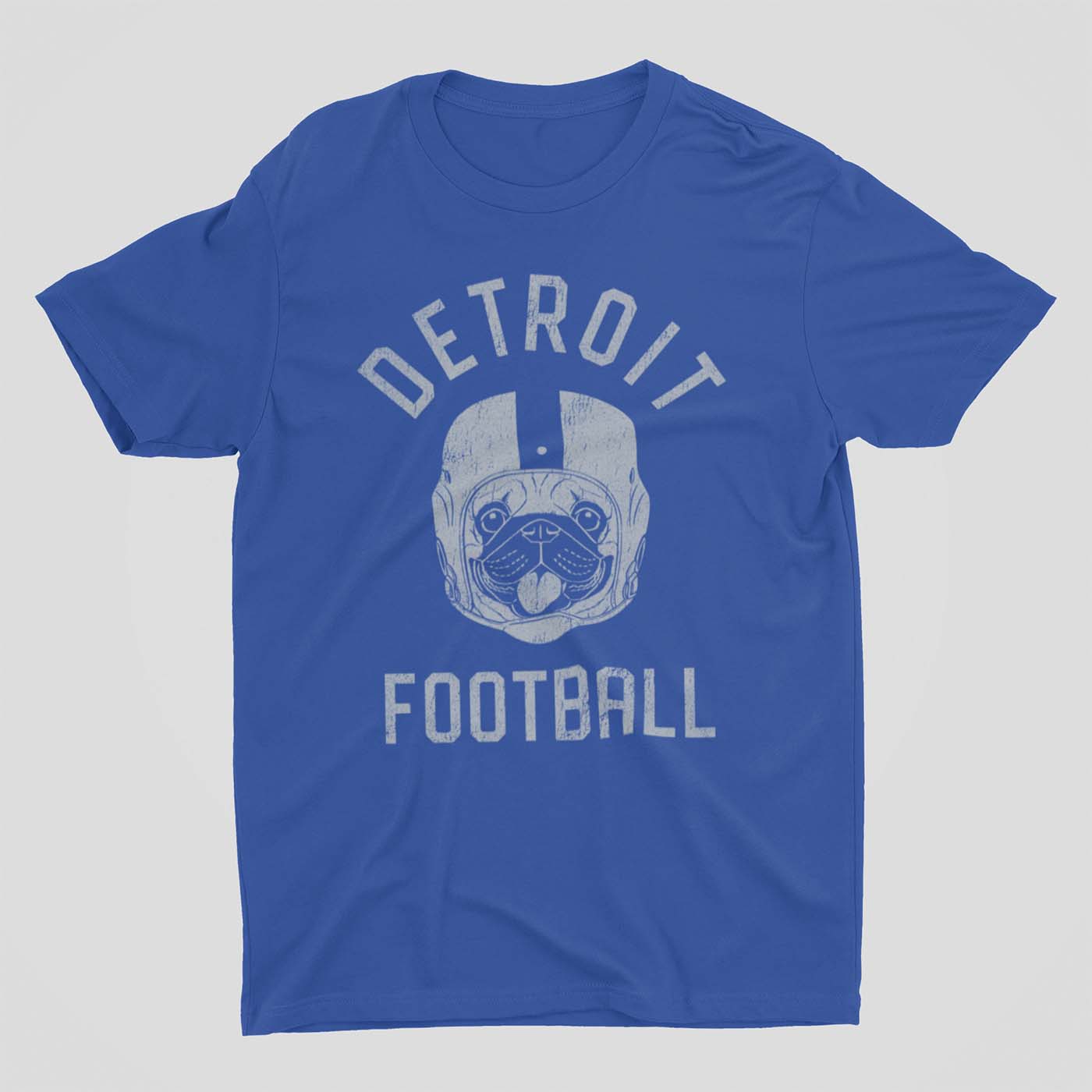 Detroit Football Pug T-Shirt