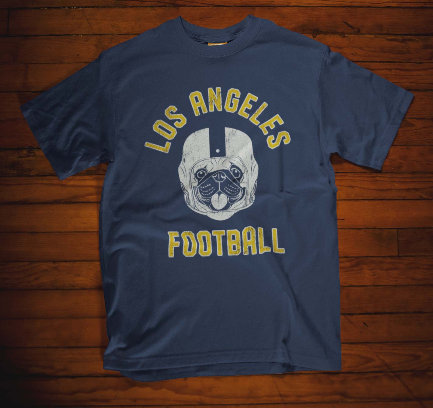Los Angeles Football Pug T-Shirt