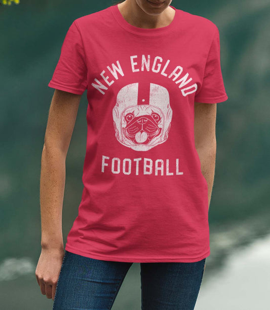 New England Football Pug T-Shirt