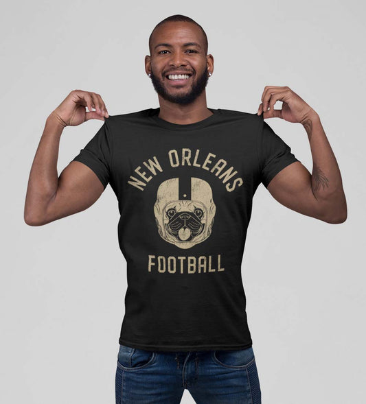 New Orleans Football Pug T-Shirt