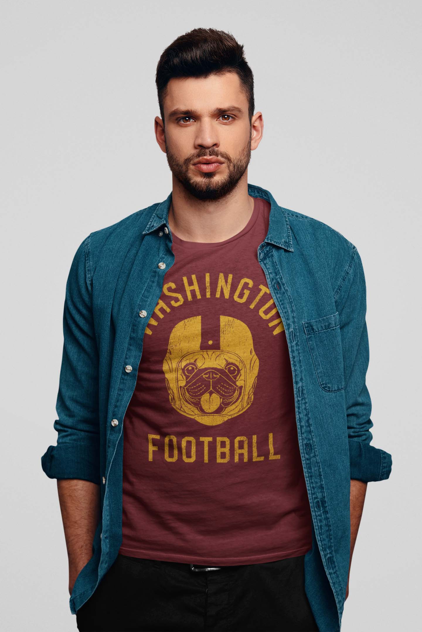 Washington Football Pug T-Shirt