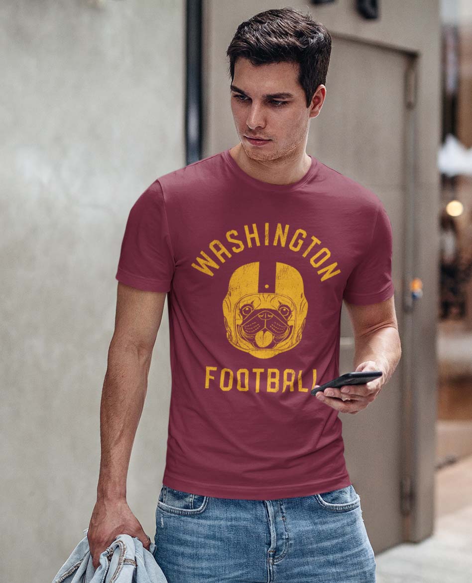 Washington Football Pug T-Shirt