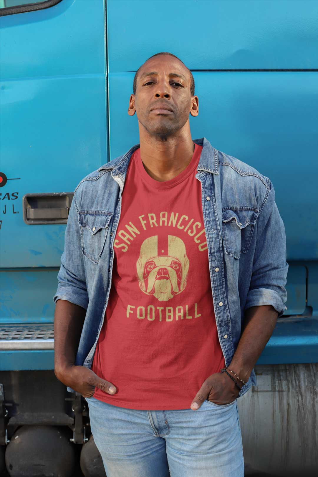 San Francisco Football English Bulldog T-Shirt