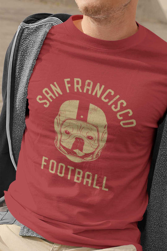 San Francisco Football French Bulldog T-Shirt